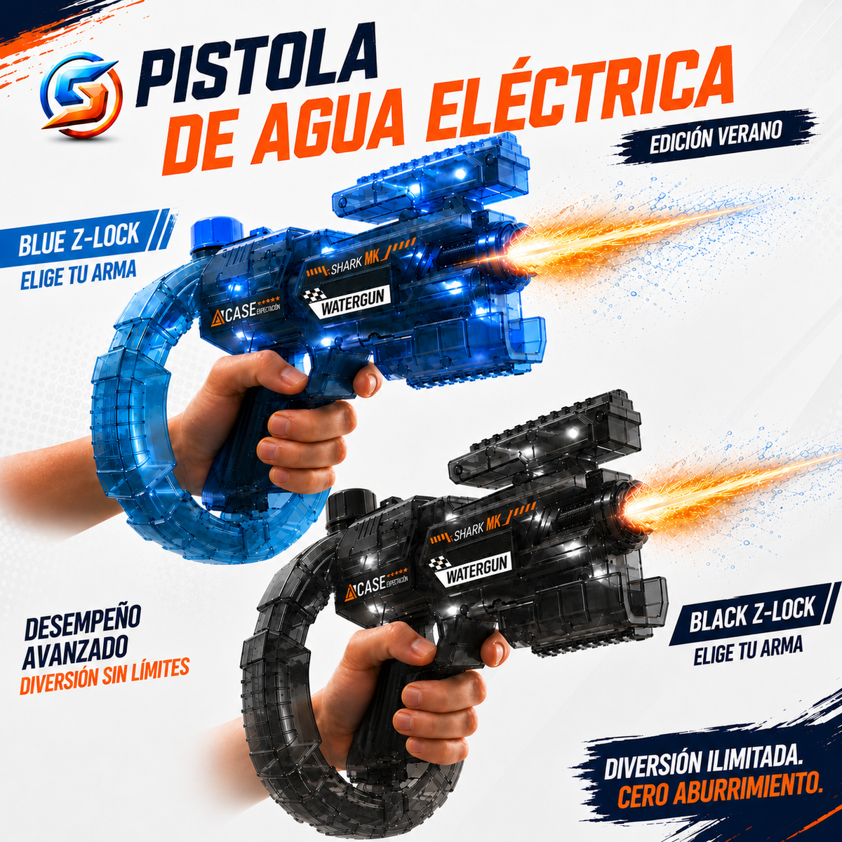 Splashterz · Pistola de Agua Eléctrica